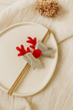 Load image into Gallery viewer, Moño Reindeer Silver chic