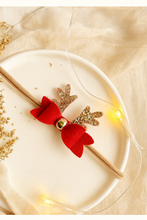 Load image into Gallery viewer, Moño clasico reindeer PETITE