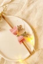 Load image into Gallery viewer, Moño clasico reindeer PETITE