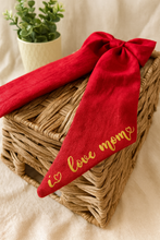 Load image into Gallery viewer, Moño Paloma I LOVE MOM
