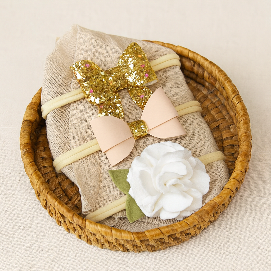 Set Valentina (dorado, rosa, blanco)