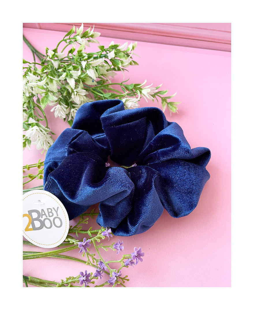 Scrunchie XXL velvet azul profundo