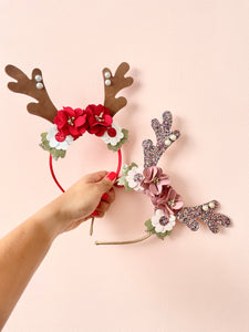 Diadema reindeer pink