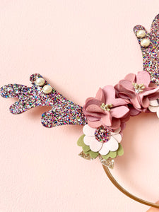 Diadema reindeer pink